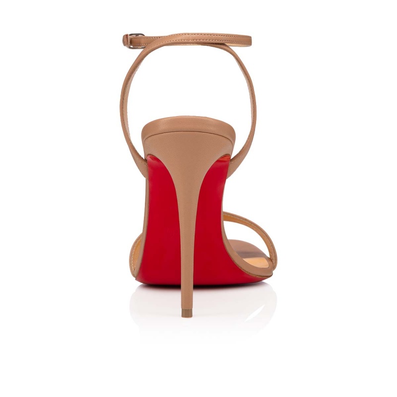 Sandalias Christian Louboutin Loubigirl 100 mm Nude | CJV-317952