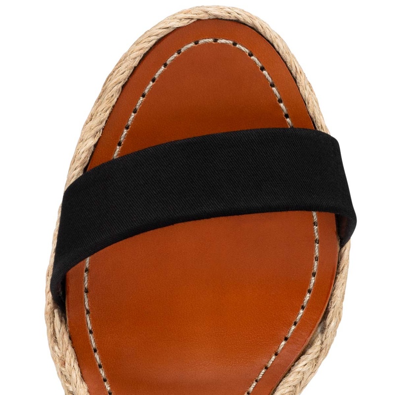 Sandalias Christian Louboutin Monica Du Désert 110 mm Negros | ISH-462795