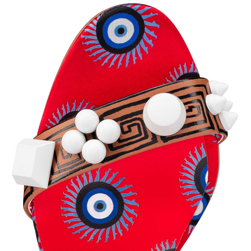 Sandalias Christian Louboutin Movida Athina 130 mm Vers Multi / Lin Multi | SLD-079514
