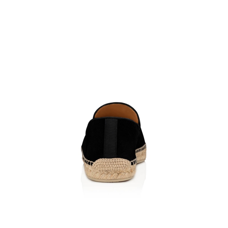 Sandalias Christian Louboutin Nanou Alpargata Negros | FLB-235807