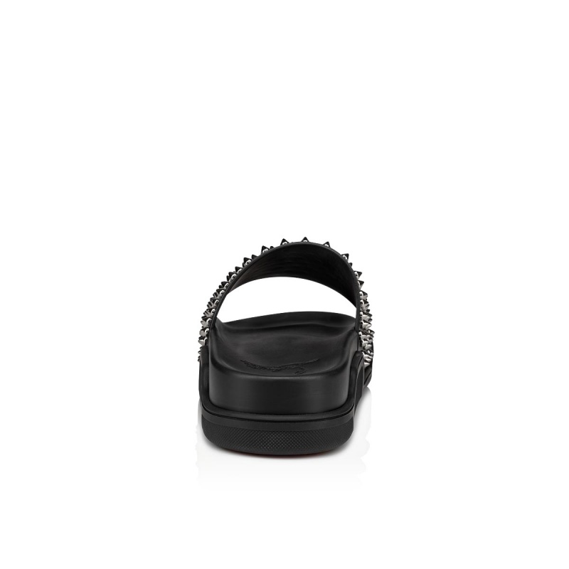 Sandalias Christian Louboutin Pool Fun Alpargata Negros | GPC-087926
