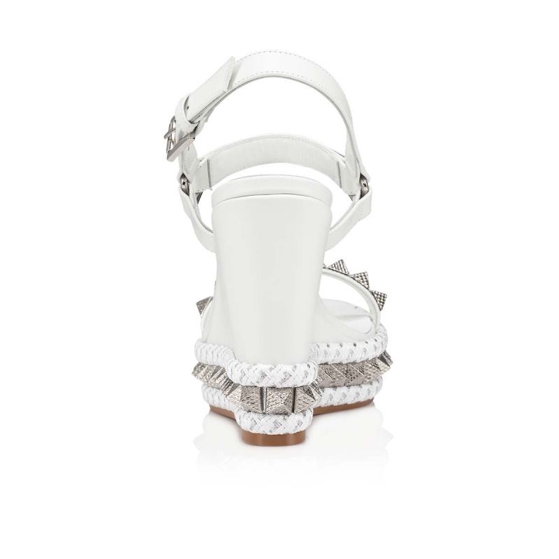 Sandalias Christian Louboutin Pyraclou 110 mm Bianco / Lin Bianco | TOI-430218