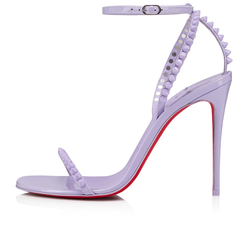 Sandalias Christian Louboutin So Me 100 mm Lilac Smoke / Lin Lilac Smoke | VQT-854107