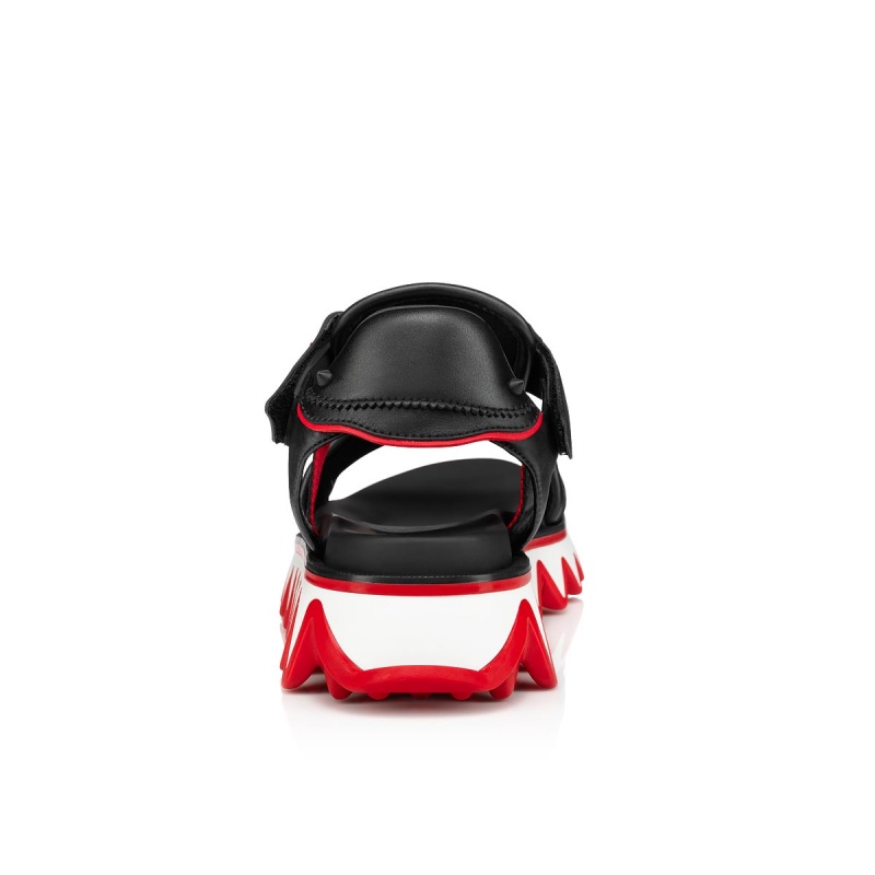Sandalias Christian Louboutin Summer Loubishark Alpargata Negros | NRU-581609