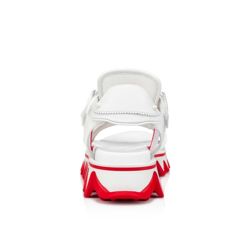 Sandalias Christian Louboutin Summer Loubishark Alpargata Blancos | GOI-431967