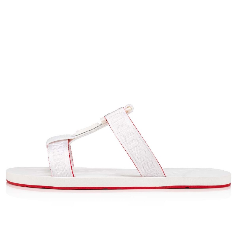 Sandalias Christian Louboutin Surf Alpargata Blancos | HEM-957183