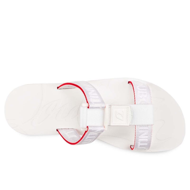 Sandalias Christian Louboutin Surf Alpargata Blancos | HEM-957183