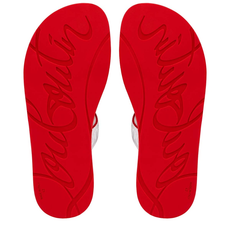 Sandalias Christian Louboutin Surf Alpargata Blancos | HEM-957183