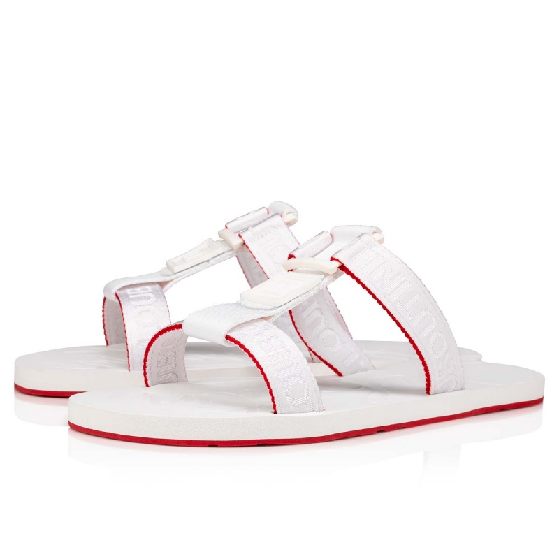 Sandalias Christian Louboutin Surf Alpargata Blancos | HEM-957183