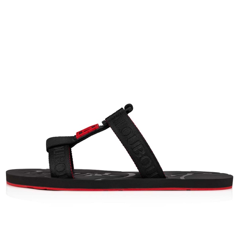 Sandalias Christian Louboutin Surf Alpargata Negros | KAE-457610
