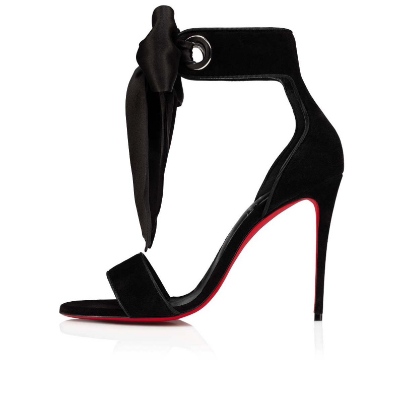 Sandalias Christian Louboutin Torrida 100 mm Negros Negros | HKY-125970