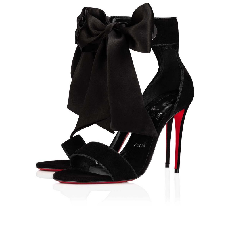 Sandalias Christian Louboutin Torrida 100 mm Negros Negros | HKY-125970