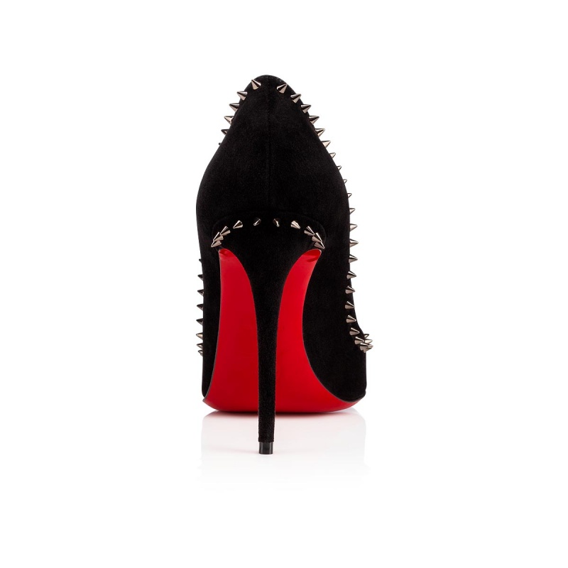 Tacones Christian Louboutin Anjalina 100 mm Negros Negros | ZQD-082574
