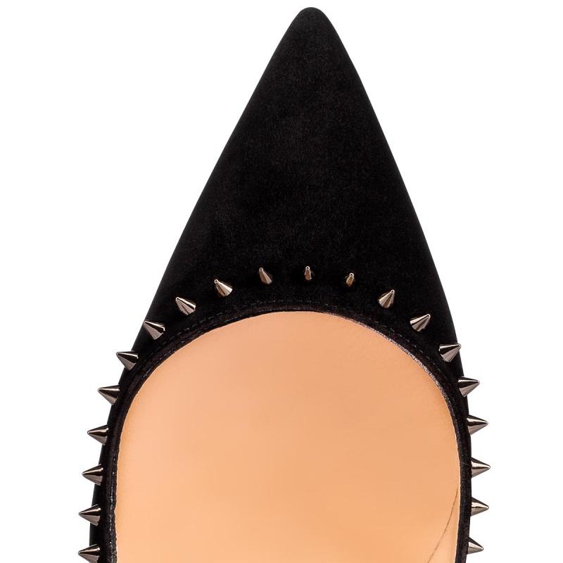 Tacones Christian Louboutin Anjalina 100 mm Negros Negros | ZQD-082574