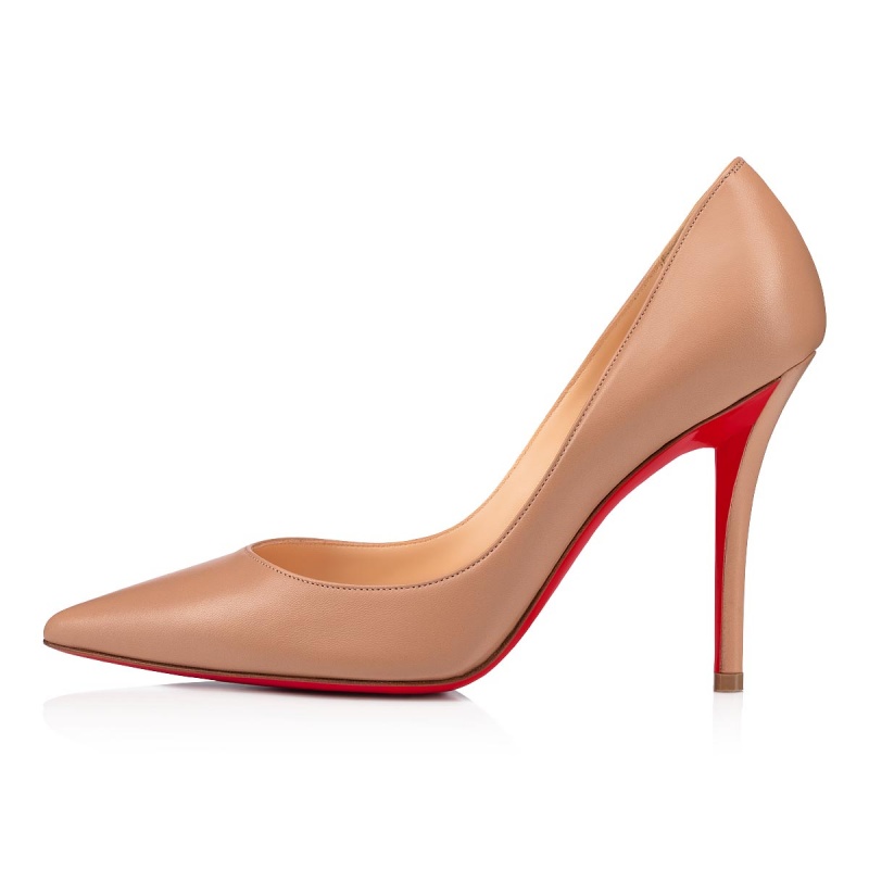 Tacones Christian Louboutin Apostrophy Pump 100 mm Nude | WUV-023985