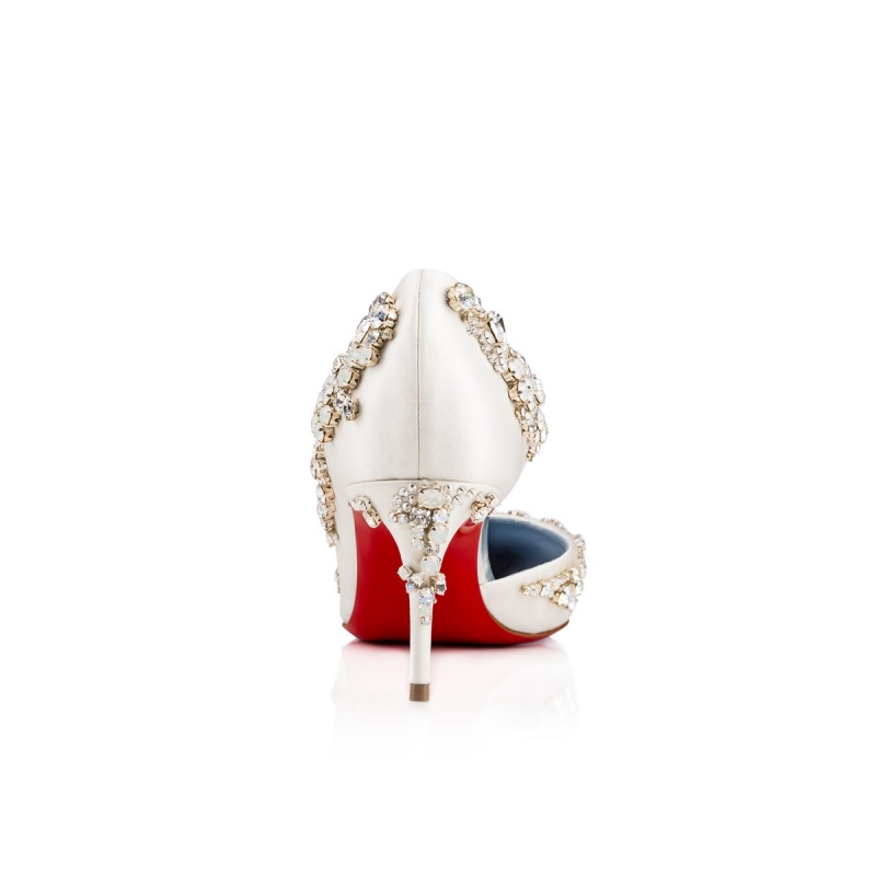 Tacones Christian Louboutin Brodiriza 70 mm Version Ivory | PLS-813274
