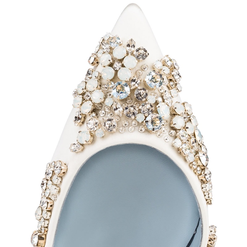Tacones Christian Louboutin Brodiriza 70 mm Version Ivory | PLS-813274
