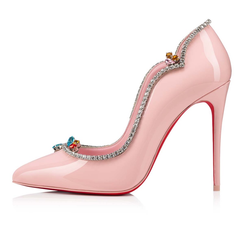 Tacones Christian Louboutin Chick Queen 100 mm Rosy / Lin Rosy | OKA-426593