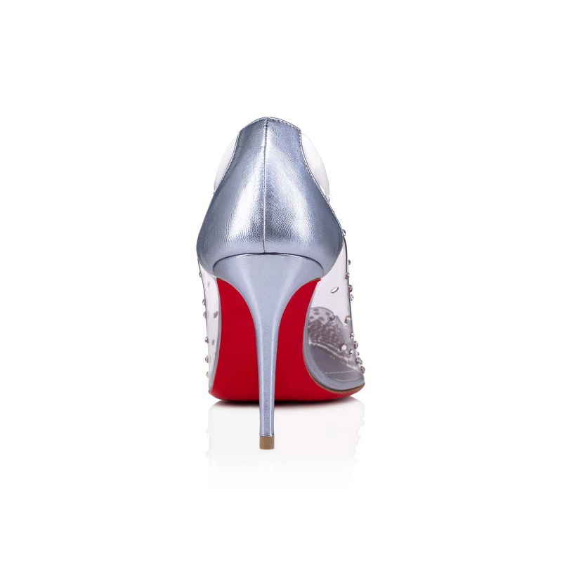 Tacones Christian Louboutin Degrastrass Pvc 85 mm Vers Greek / Lin Greek | CUD-705168