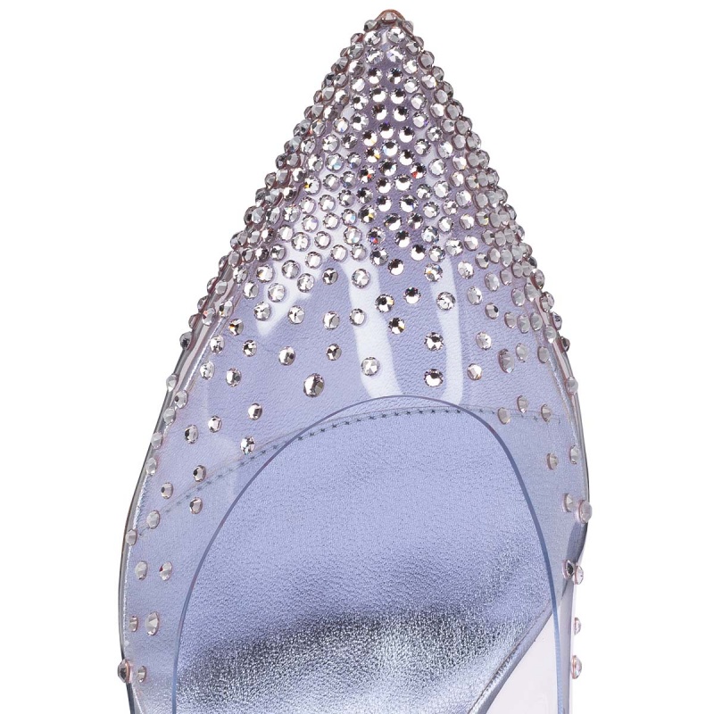 Tacones Christian Louboutin Degrastrass Pvc 85 mm Vers Greek / Lin Greek | CUD-705168