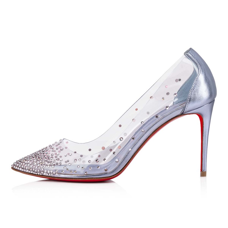 Tacones Christian Louboutin Degrastrass Pvc 85 mm Vers Greek / Lin Greek | CUD-705168