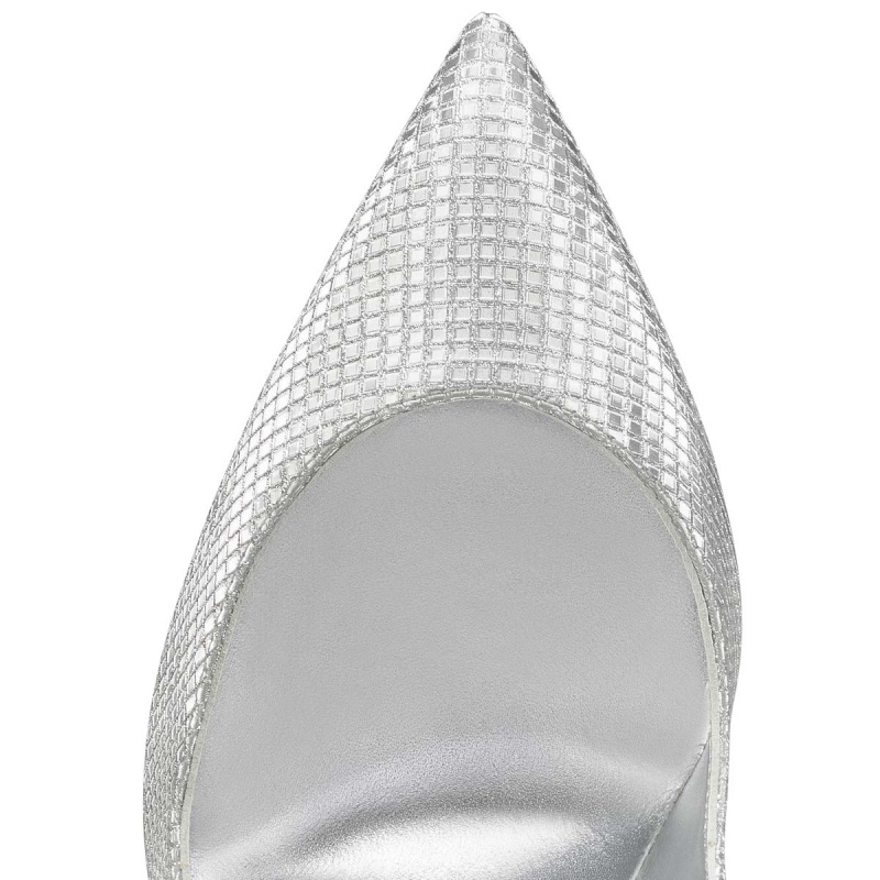 Tacones Christian Louboutin Hot Chick 100 mm Plateados Plateados | VLM-207946