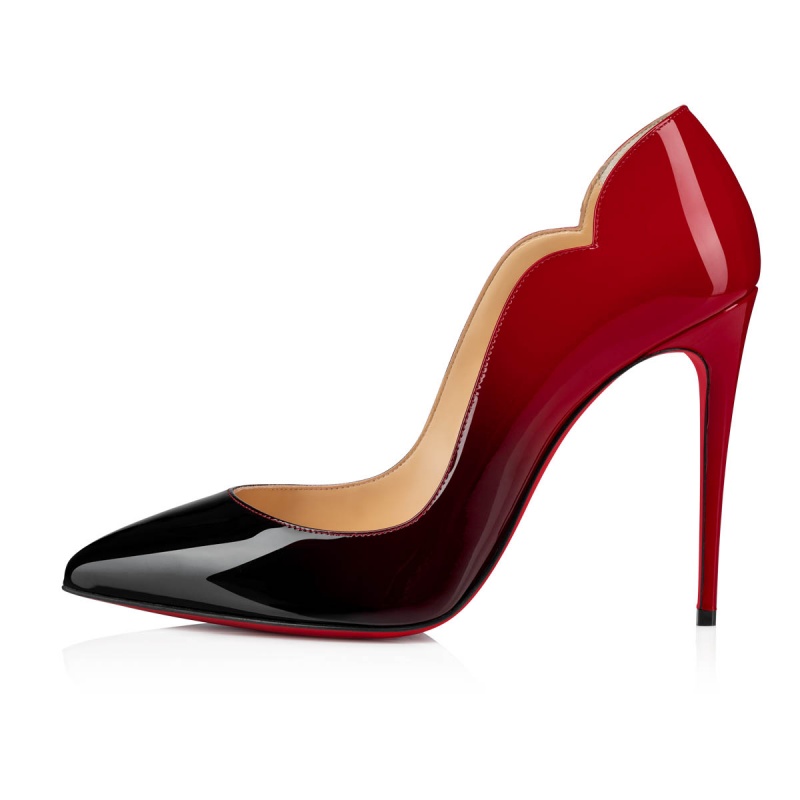 Tacones Christian Louboutin Hot Chick 100 mm Black-red | SCA-357298