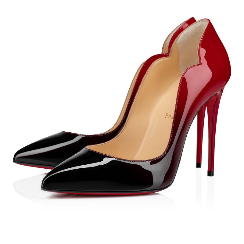 Tacones Christian Louboutin Hot Chick 100 mm Black-red | SCA-357298