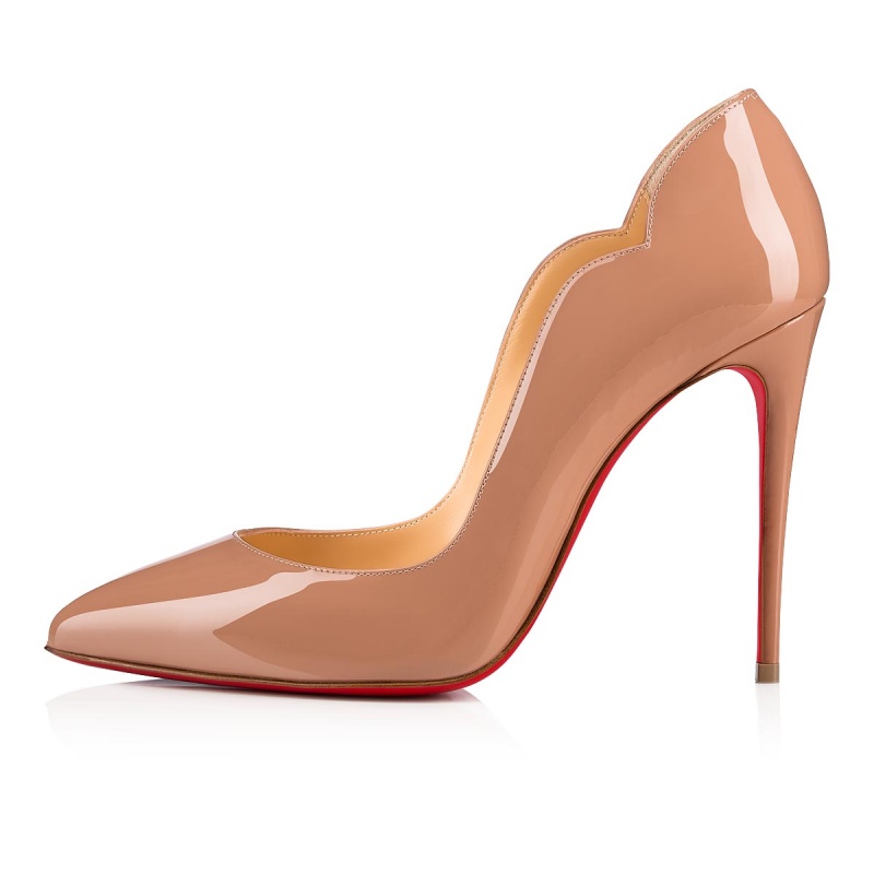 Tacones Christian Louboutin Hot Chick 100 mm Nude | DBS-092817