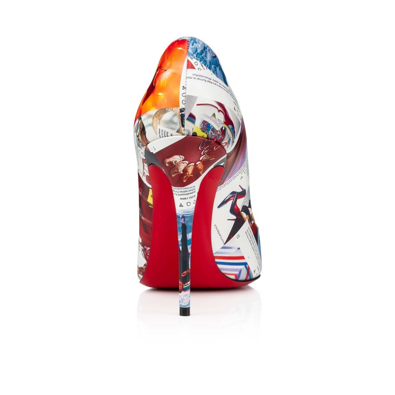Tacones Christian Louboutin Hot Chick 100 mm Multi / Lin Multi | YMK-904735