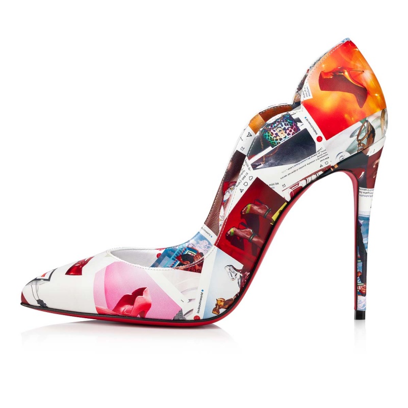 Tacones Christian Louboutin Hot Chick 100 mm Multi / Lin Multi | YMK-904735