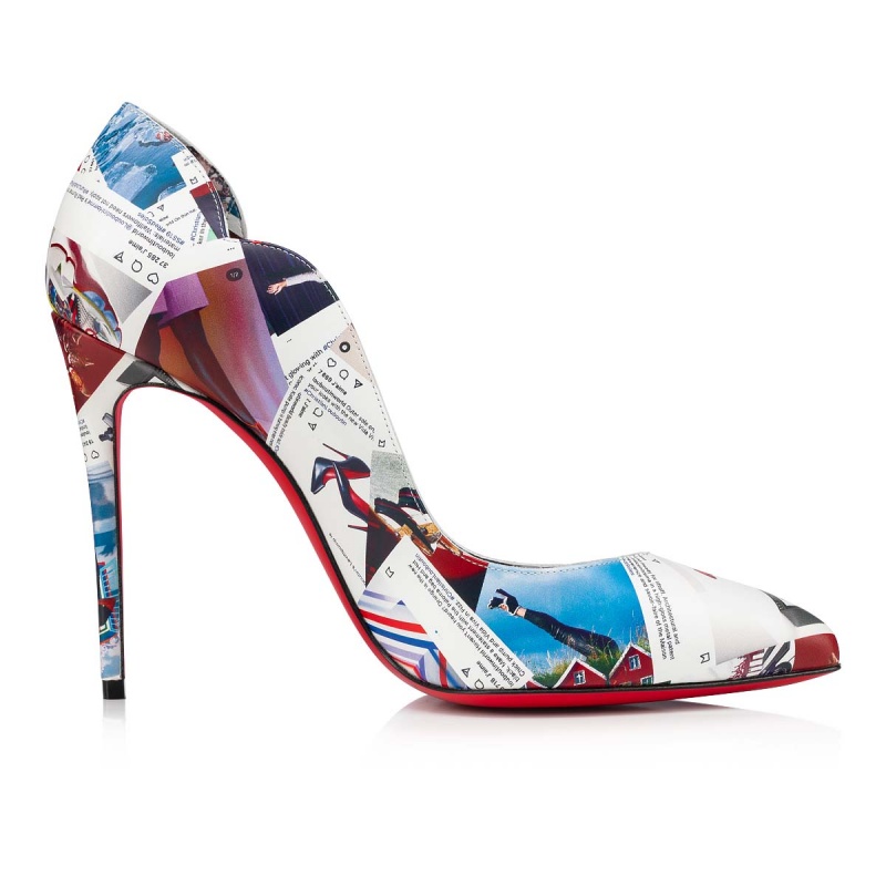 Tacones Christian Louboutin Hot Chick 100 mm Multi / Lin Multi | YMK-904735