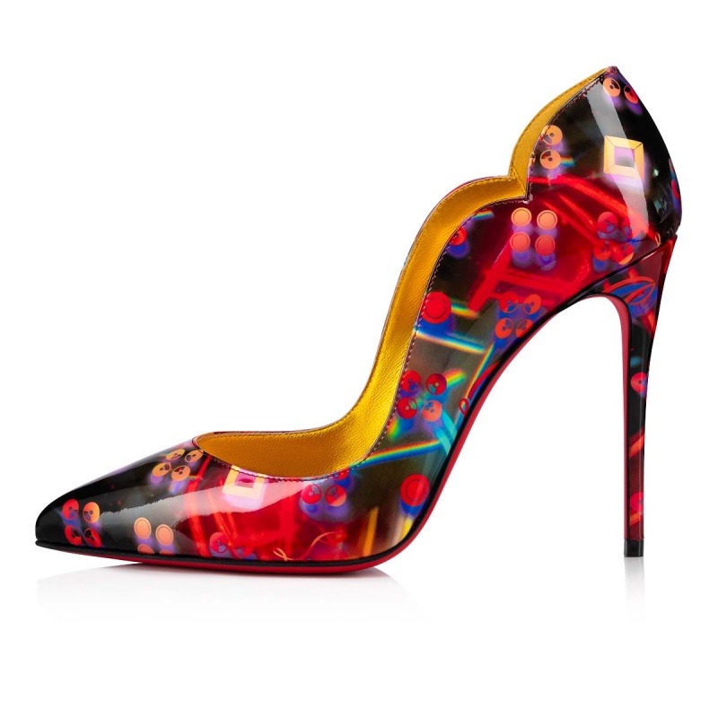 Tacones Christian Louboutin Hot Chick 100 mm Amarillos | XRU-561829