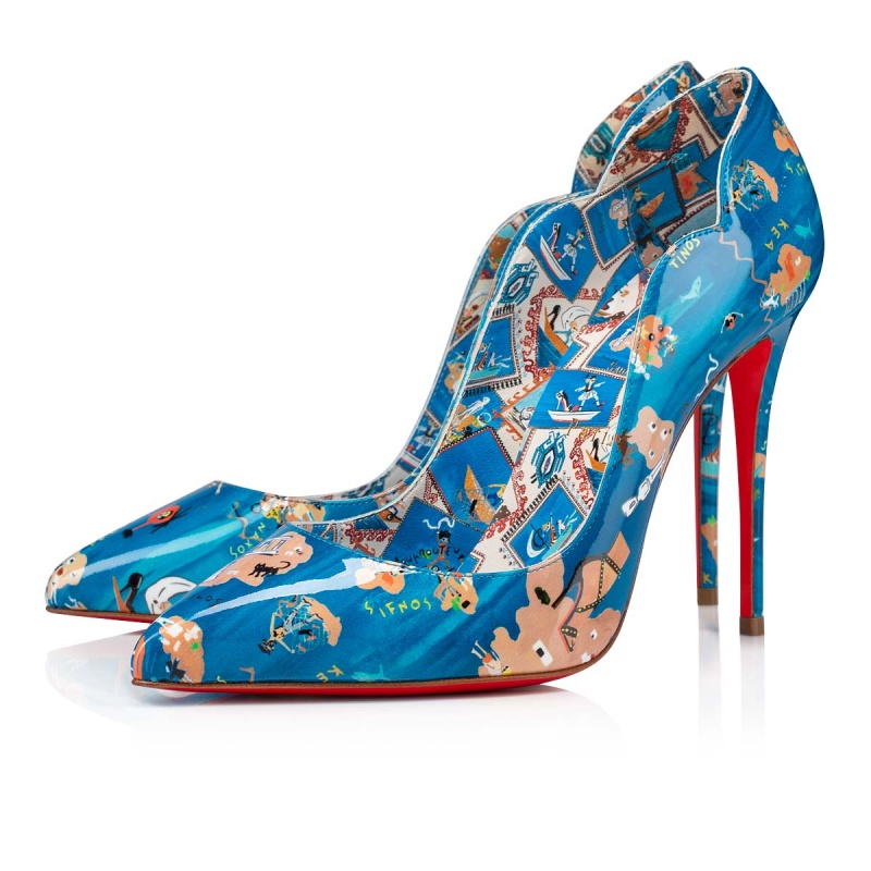 Tacones Christian Louboutin Hot Chick 100 mm Multi / Lin Multi | CYE-972180