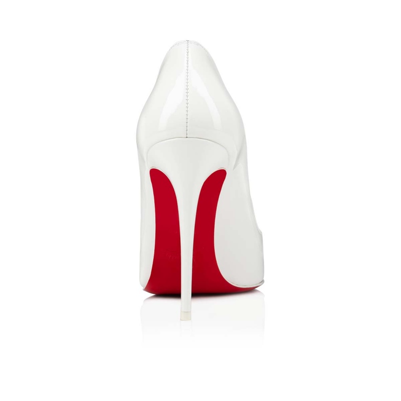 Tacones Christian Louboutin Hot Chick 100 mm Bianco / Lin Multi | XEF-418735