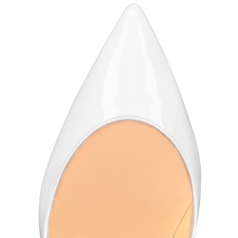 Tacones Christian Louboutin Hot Chick 100 mm Bianco | XAN-729104