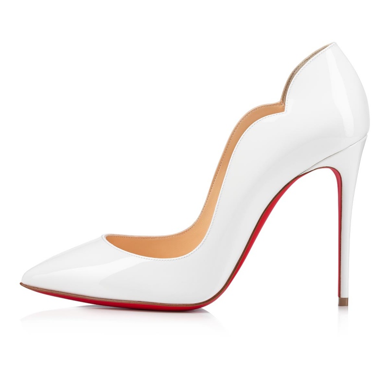 Tacones Christian Louboutin Hot Chick 100 mm Bianco | XAN-729104