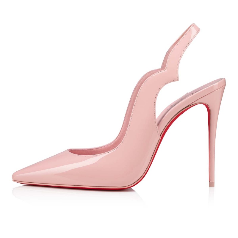 Tacones Christian Louboutin Hot Chick Sling 100 mm Rosy / Lin Rosy | OTN-269137