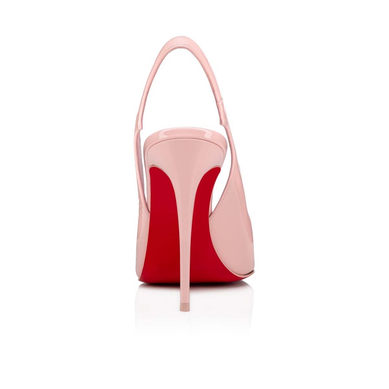 Tacones Christian Louboutin Hot Chick Sling 100 mm Rosy / Lin Rosy | OTN-269137