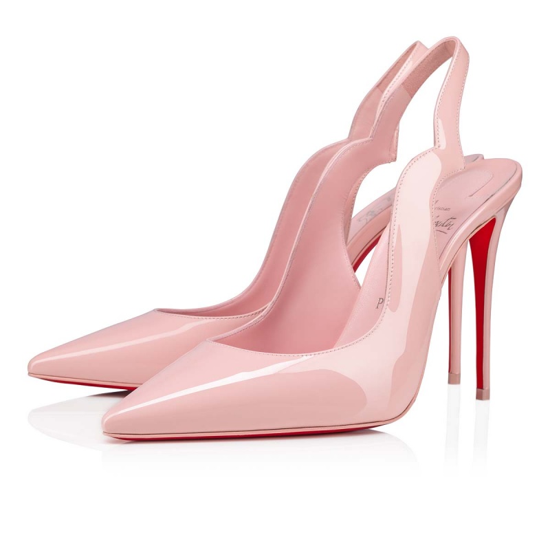 Tacones Christian Louboutin Hot Chick Sling 100 mm Rosy / Lin Rosy | OTN-269137