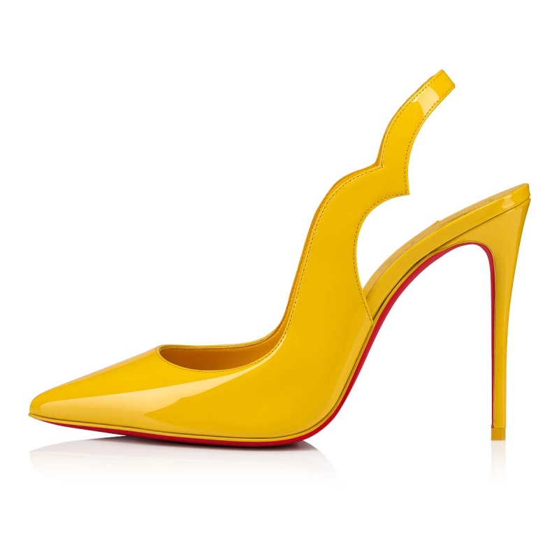 Tacones Christian Louboutin Hot Chick Sling 100 mm Sol / Lin Sol | VQH-056892