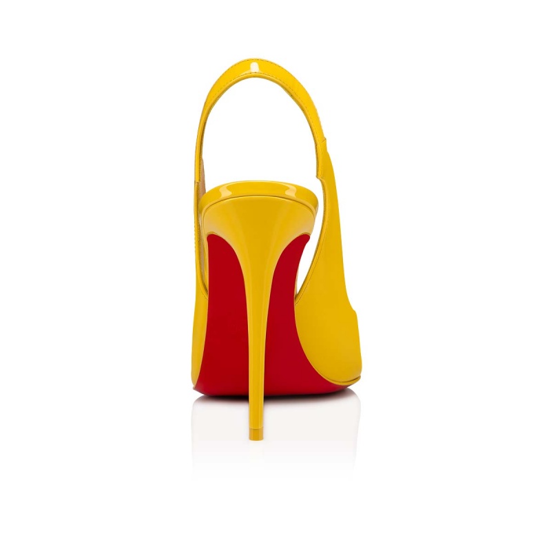 Tacones Christian Louboutin Hot Chick Sling 100 mm Sol / Lin Sol | VQH-056892