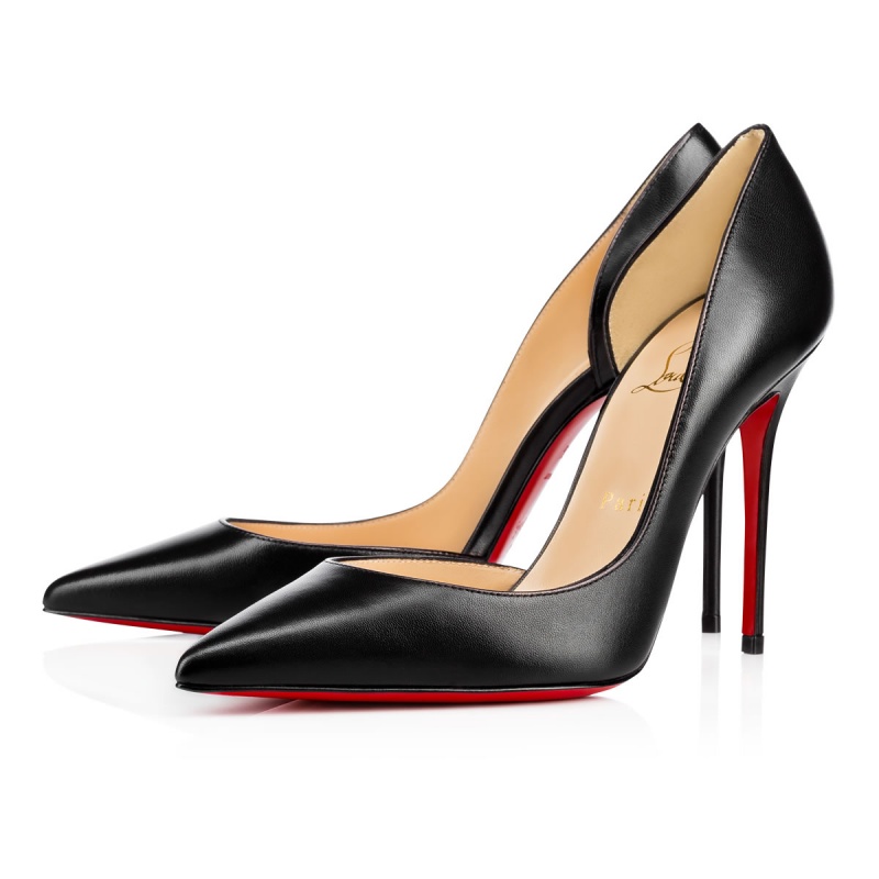 Tacones Christian Louboutin Iriza 100 mm Negros | TQW-584021