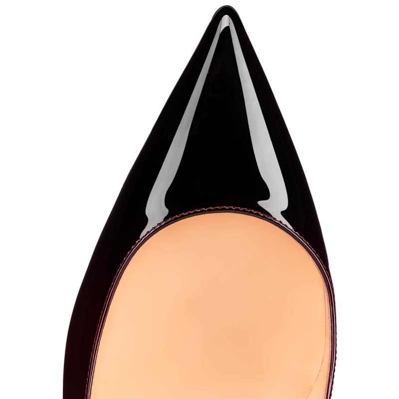 Tacones Christian Louboutin Kate 100 mm Black-red | JYS-695420