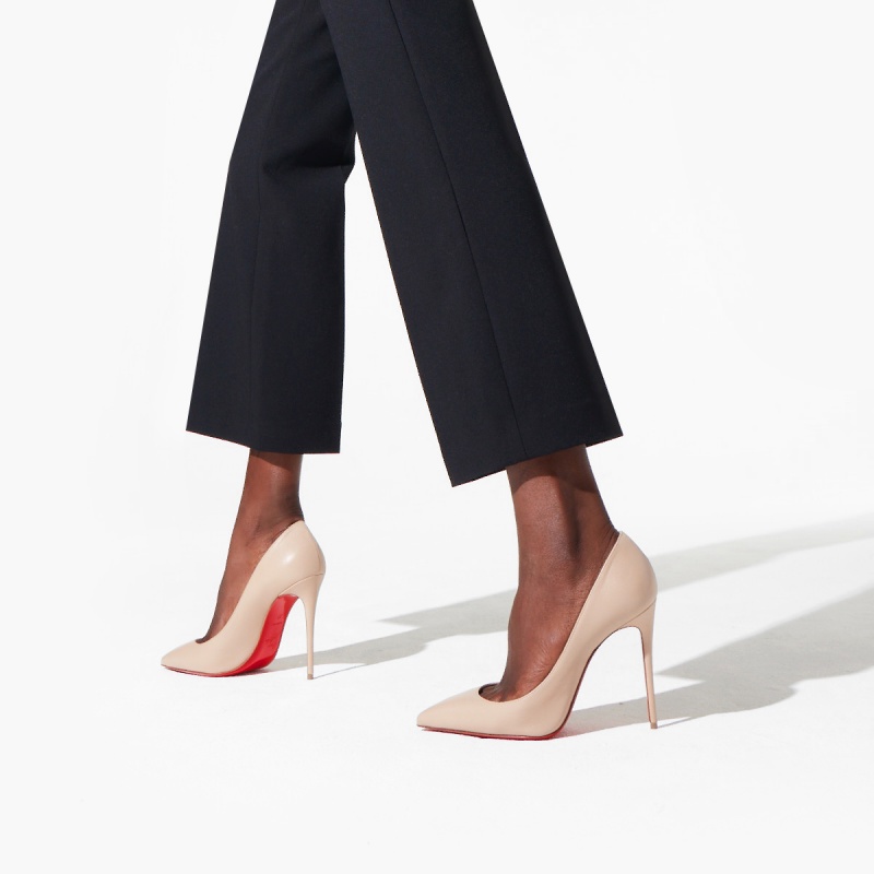 Tacones Christian Louboutin Kate 100 mm Nude 1 / Lin Nude 1 | ISG-438725