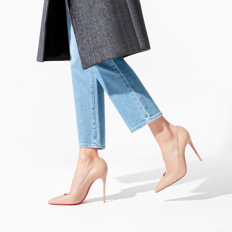 Tacones Christian Louboutin Kate 100 mm Nude | NOC-315620