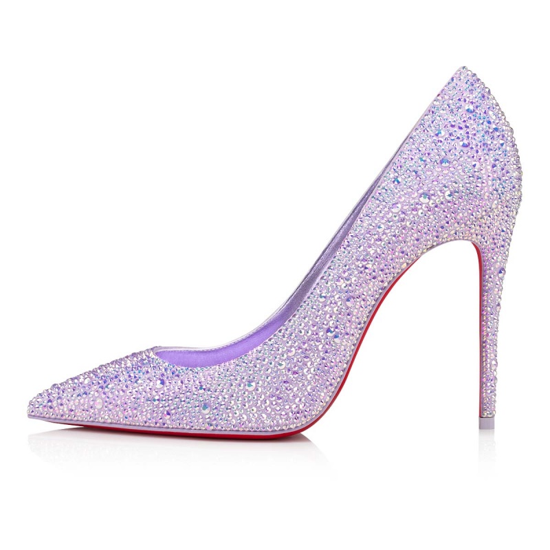 Tacones Christian Louboutin Kate Strass 100 mm Lilac Smoke / Cry Tran / Lin Lil S | XQO-361045
