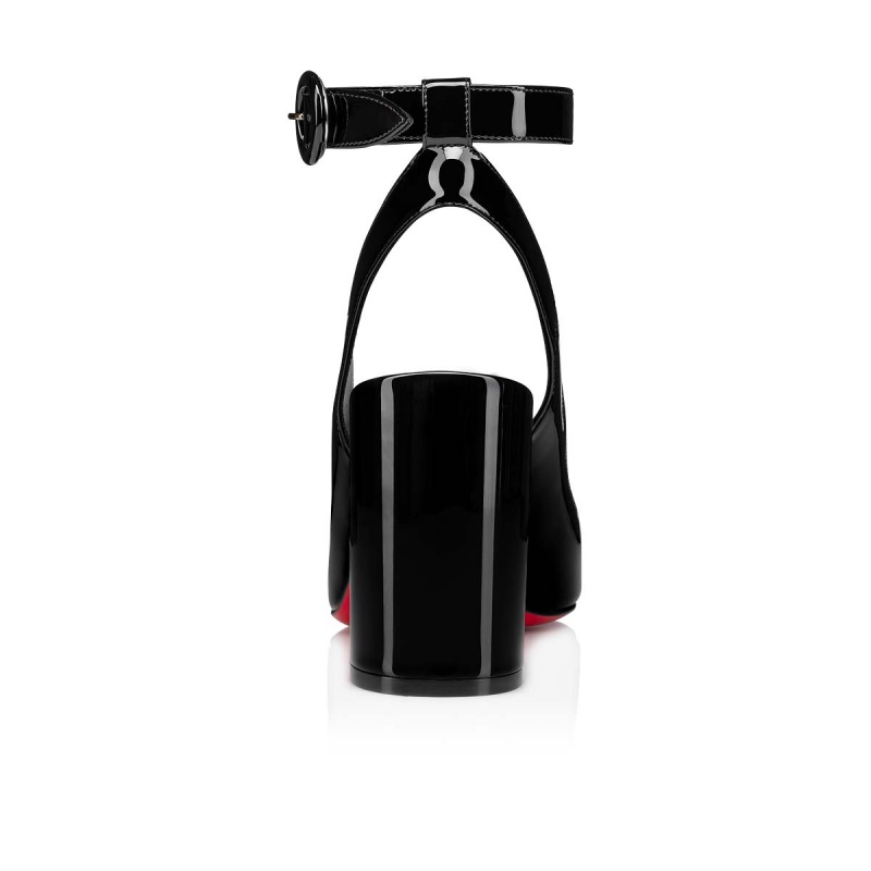 Tacones Christian Louboutin Miss Sab Sling 85 mm Negros Negros | AFC-347129