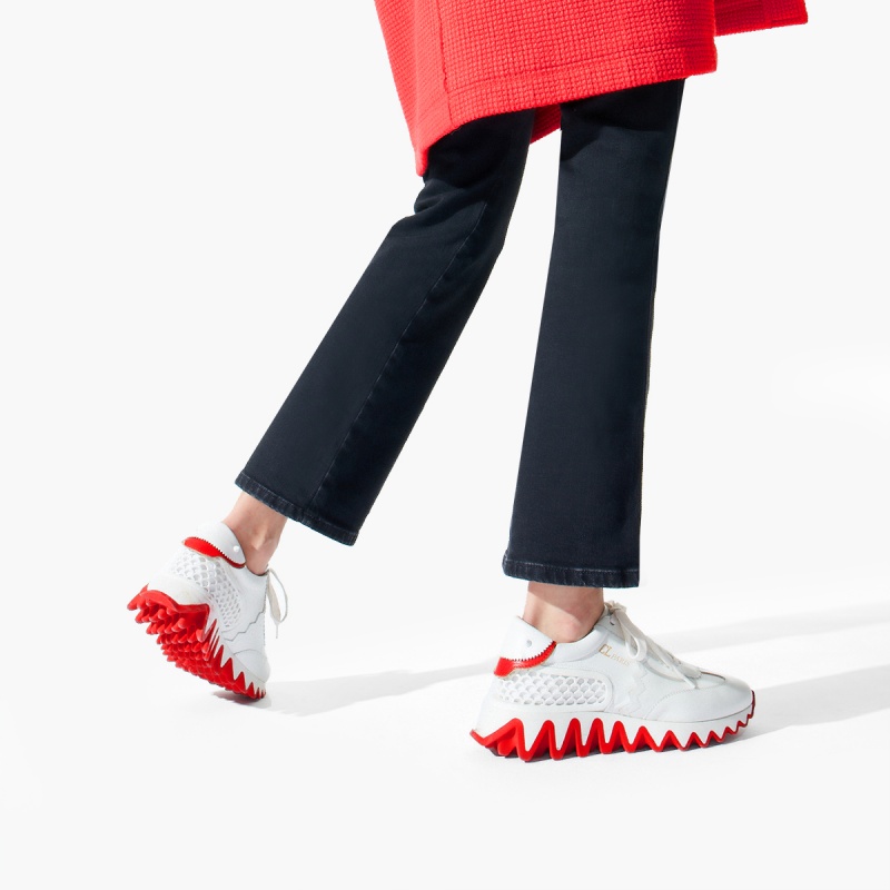 Tenis Christian Louboutin Loubishark Bianco | AXI-651943