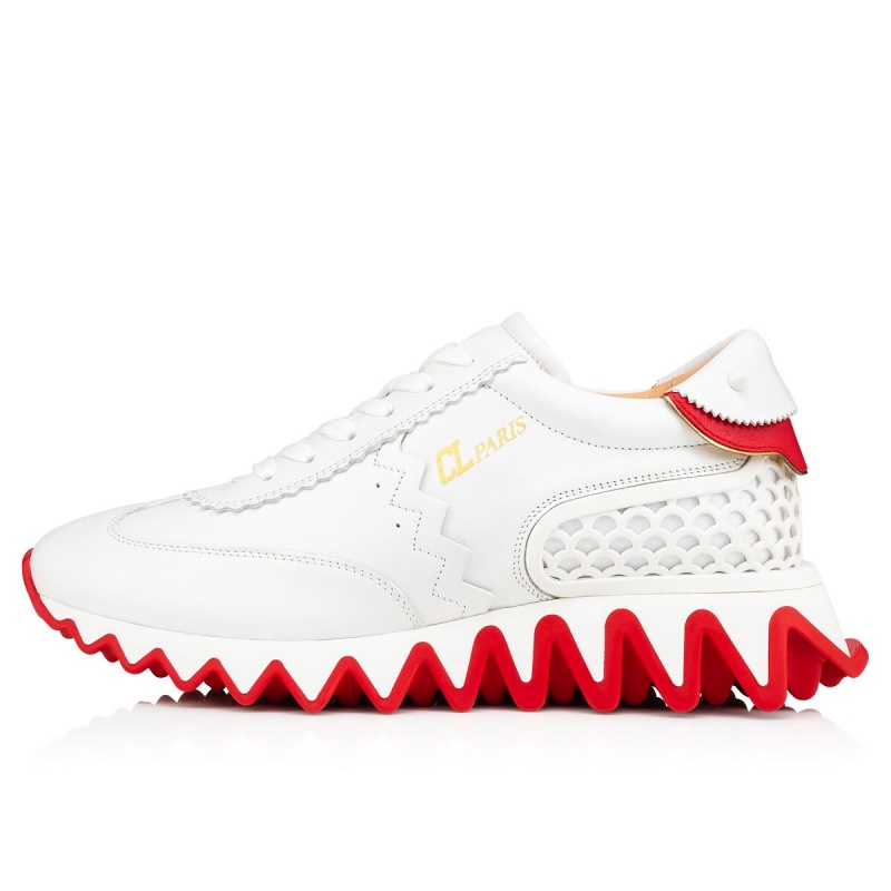 Tenis Christian Louboutin Loubishark Bianco | AXI-651943